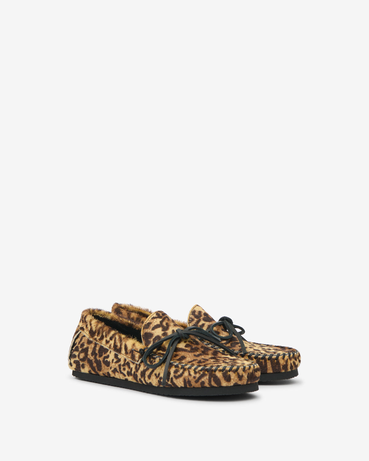 Isabel Marant Fitza MC0019FB mocassins cuir fauve zèbre