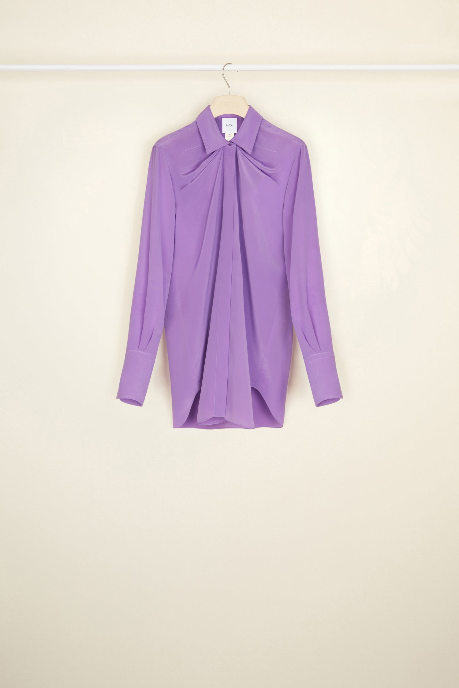 Patou Tops Shirts A21BL003 blouse soie améthyste
