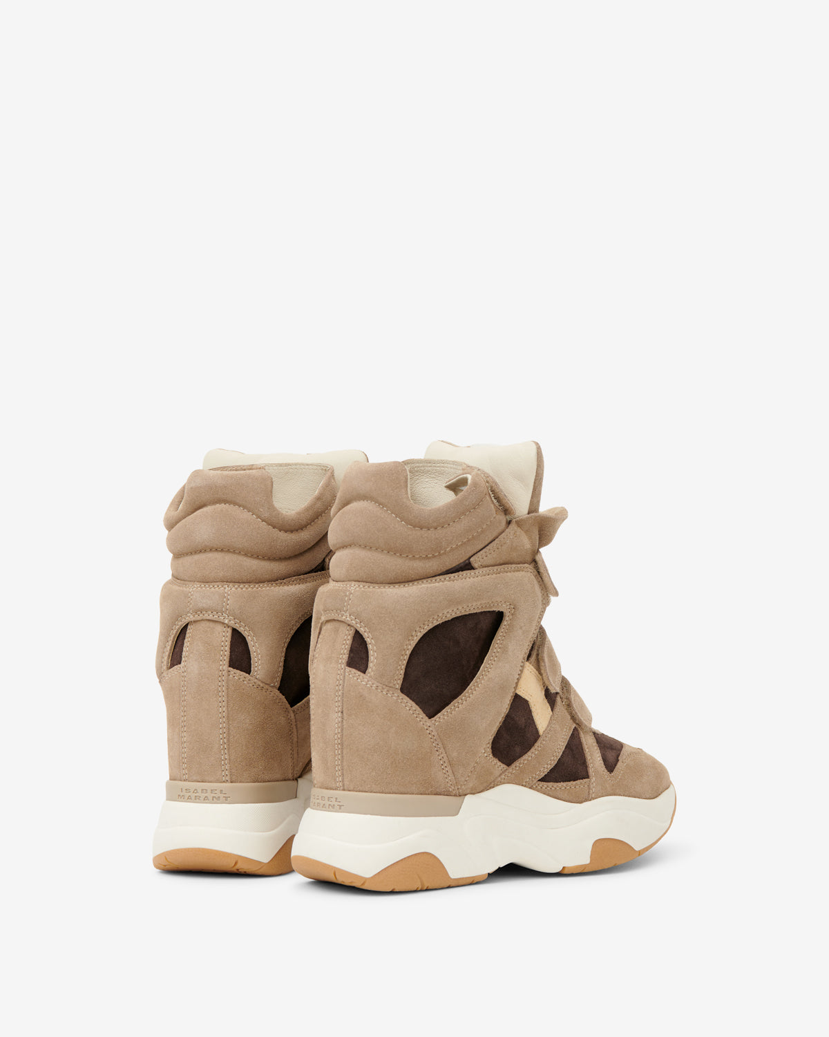 Isabel Marant Balskee baskets compensées sable brun chocolat