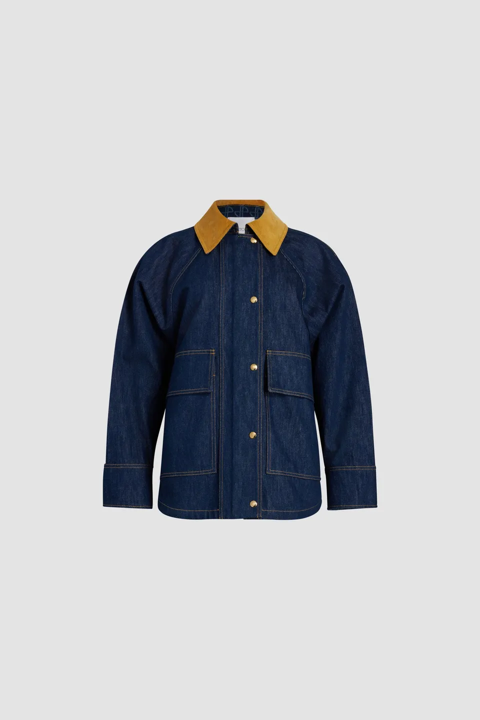 Patou Denim parka A24OU0290008602D Rodeo Blue coton bio