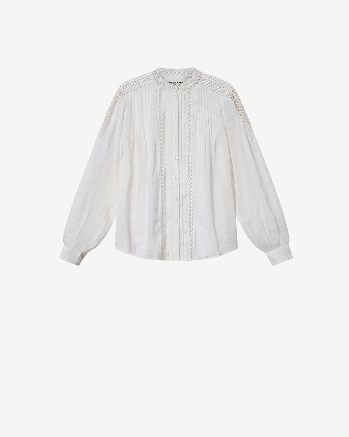 Isabel Marant Polda HT0942FA-D3J04E blouse blanc lin