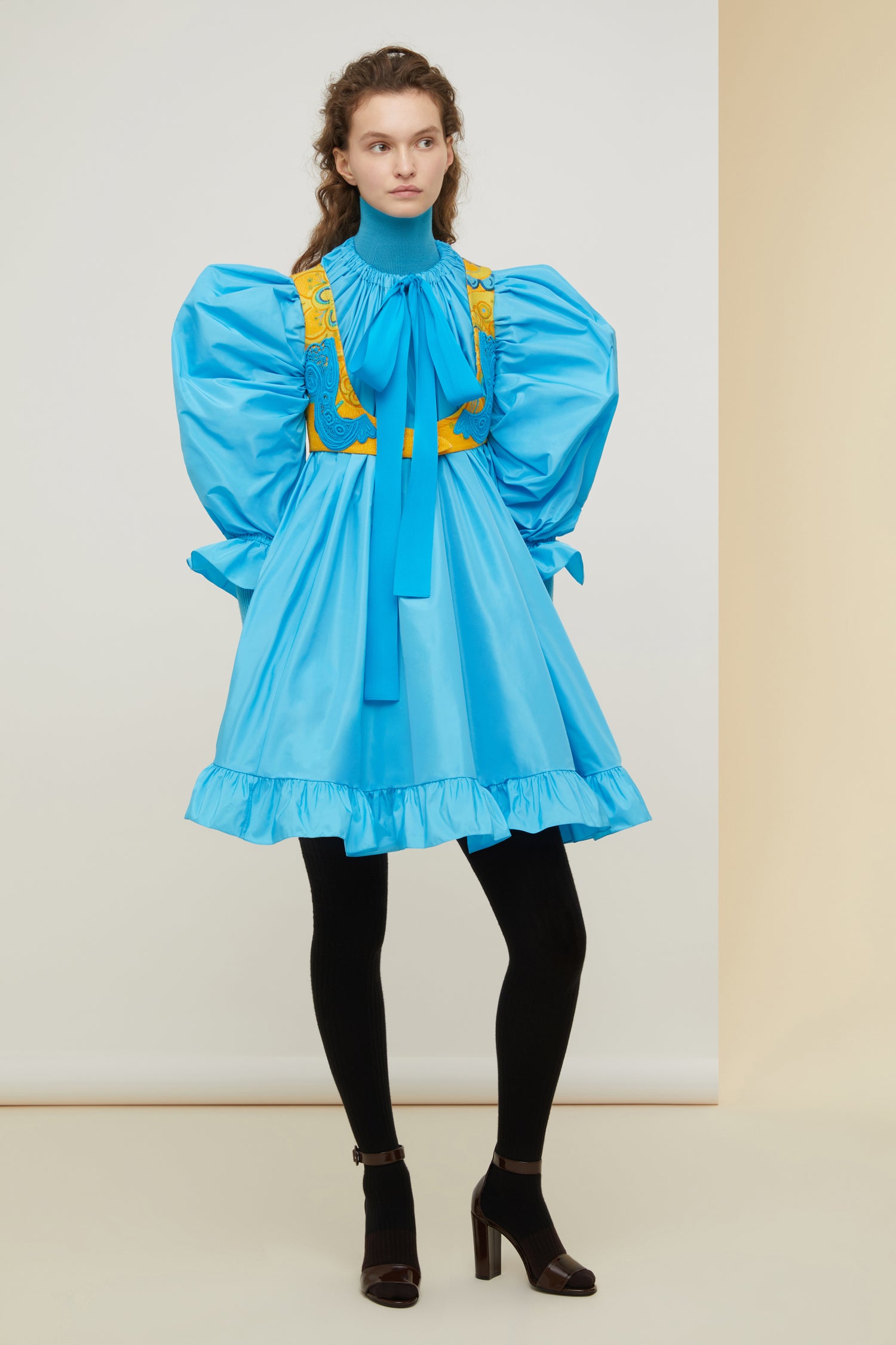 Patou DR079 robe faille recyclée turquoise