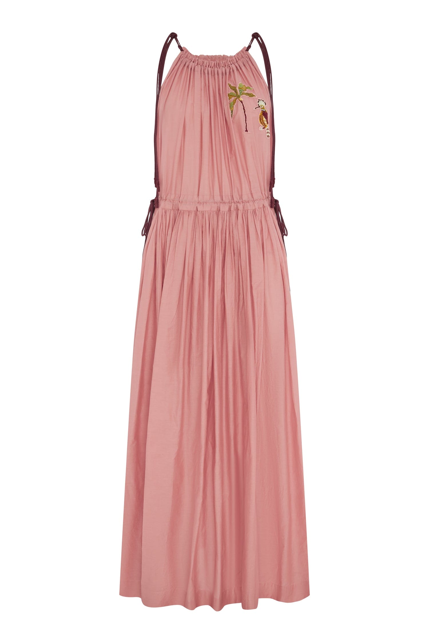 Alemais Zuri robe maxi brodée coton et soie