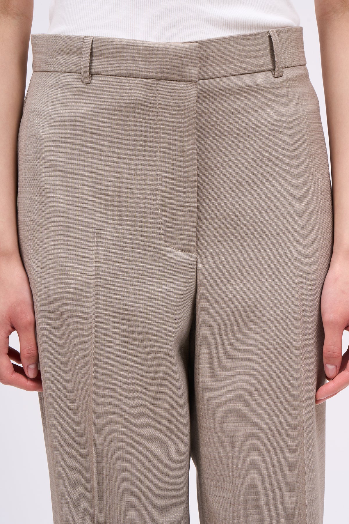 Paul & Joe Timeo pantalon droit laine vierge fil à fil