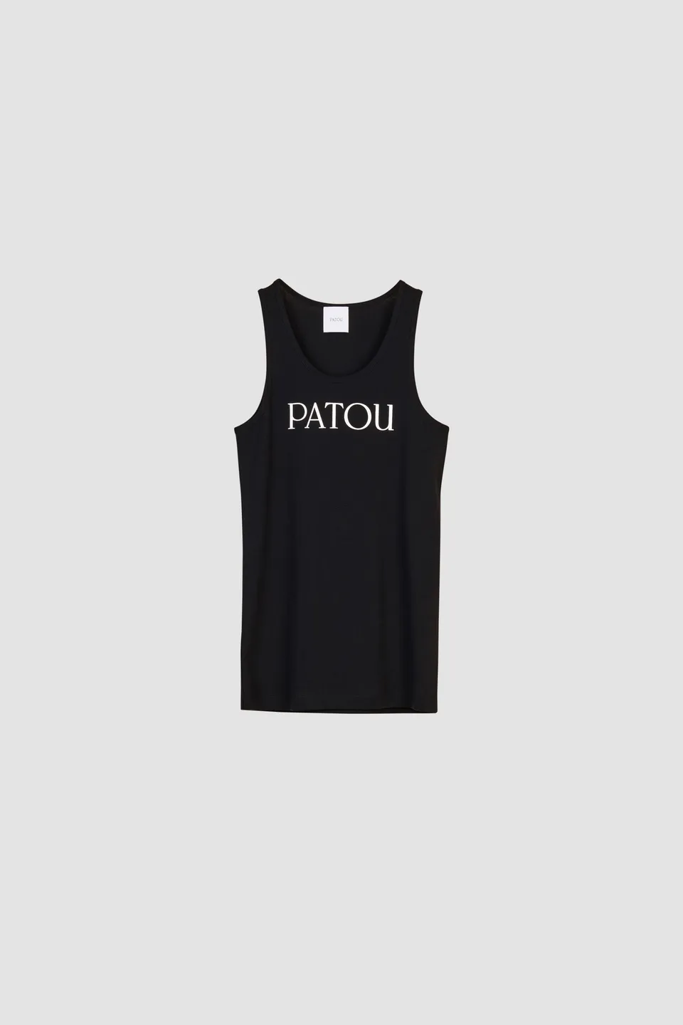 Patou JE015 débardeur coton bio noir logo