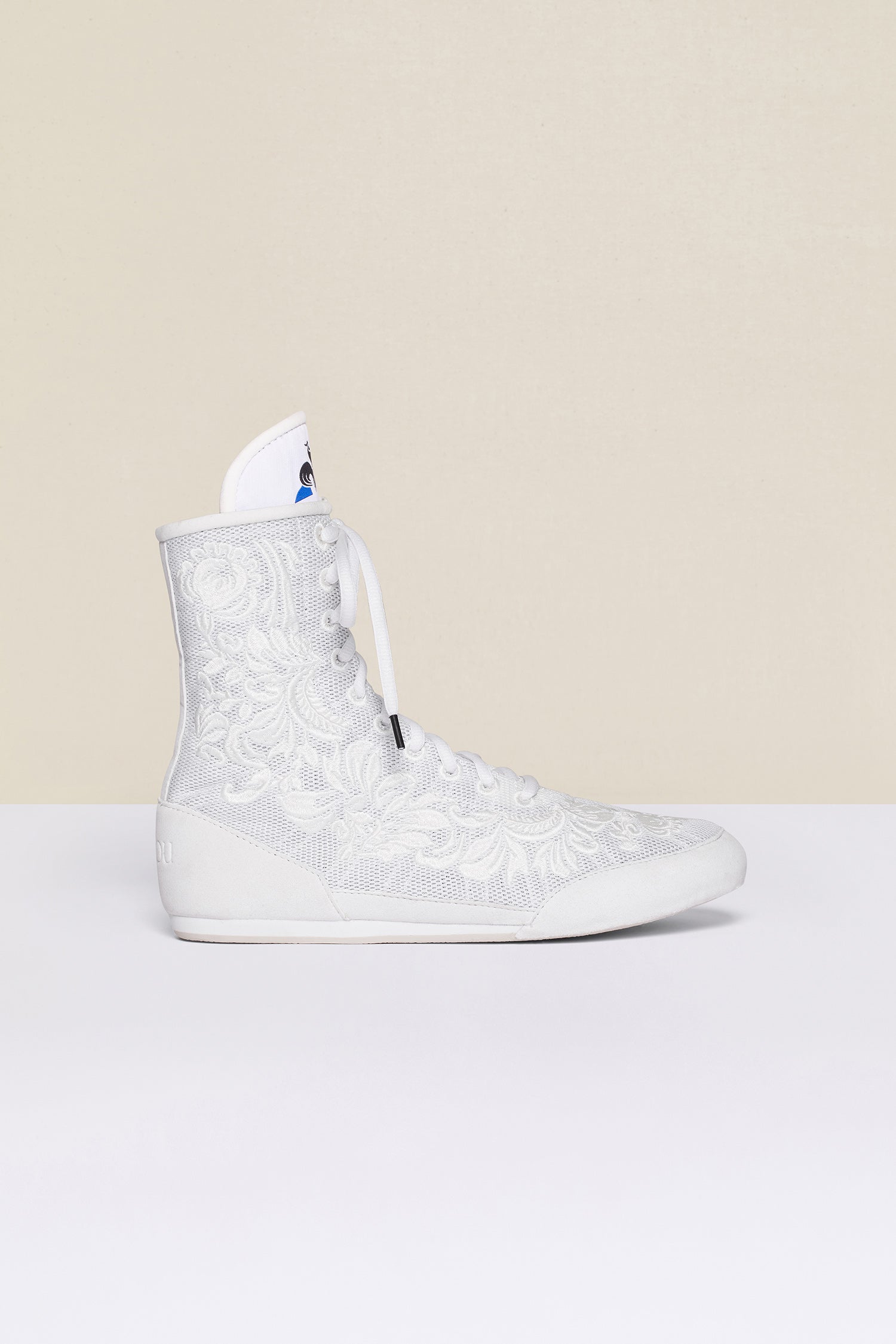 Patou FO201 Baskets Montantes Blanches Brodées