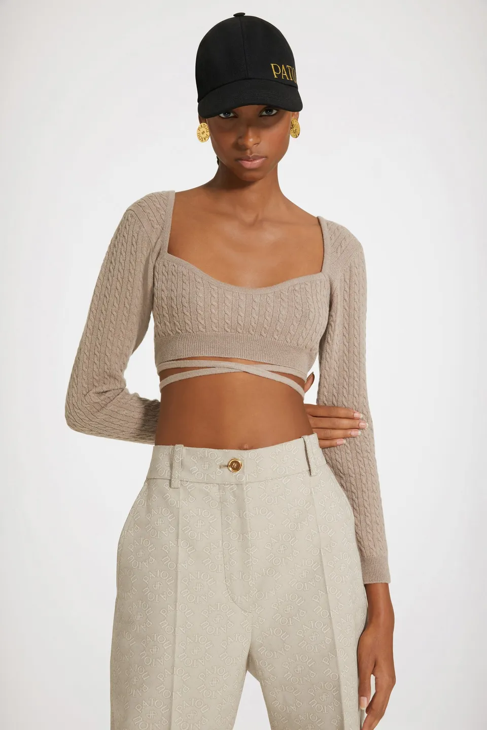 Patou Knitwear KN1228041106P top maille parchemin XS-XL