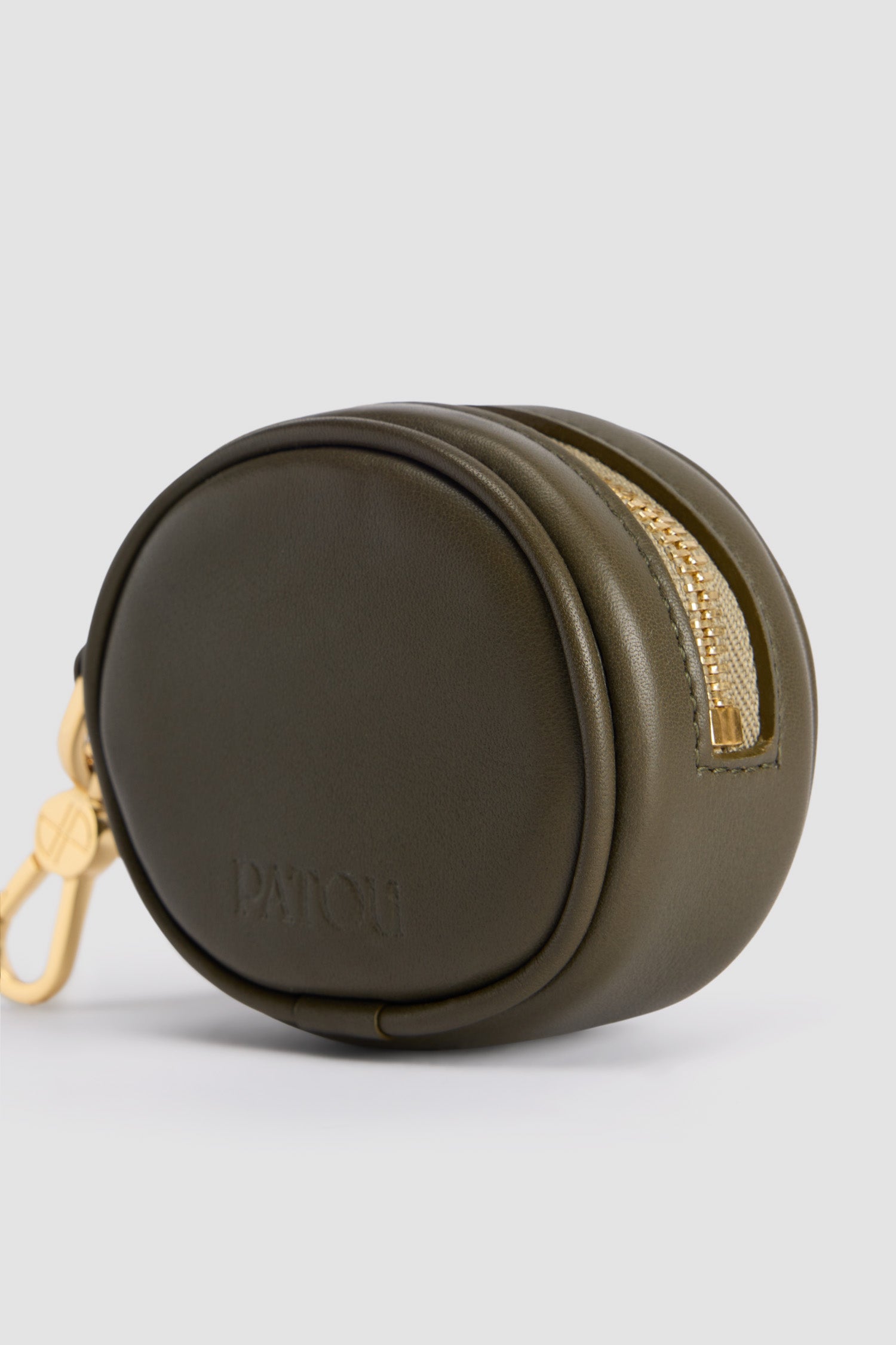 Patou SL003 pochette cuir verte Winter Moss mini JP