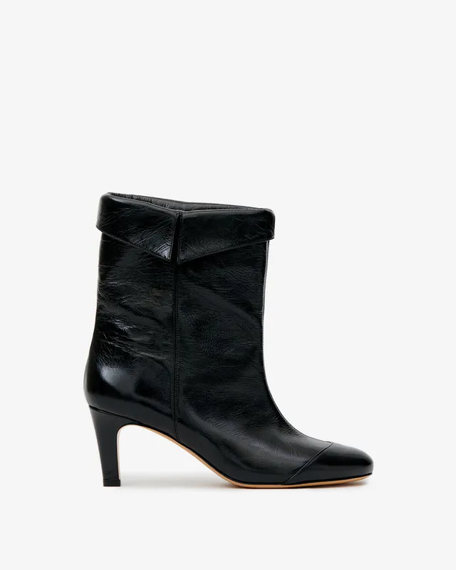 Isabel Marant Eldra BO0280FA bottines cuir noir 6,5 cm
