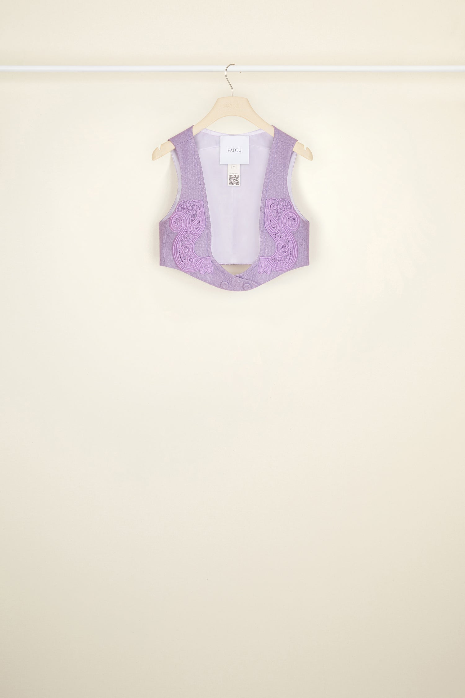Patou Jackets JA0200097478L gilet tweed lavande