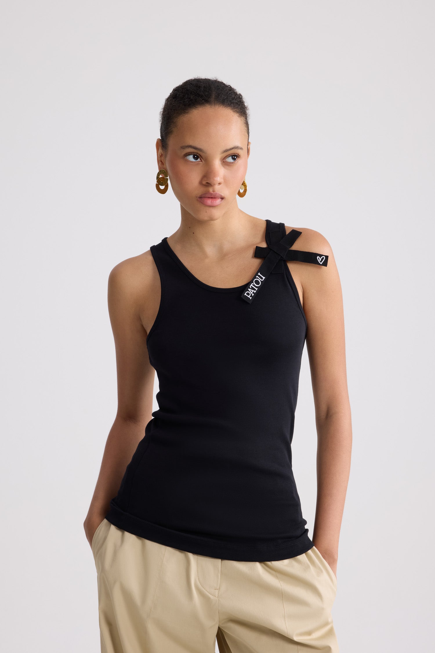 Patou JE2129994999B débardeur coton noir XS-XL
