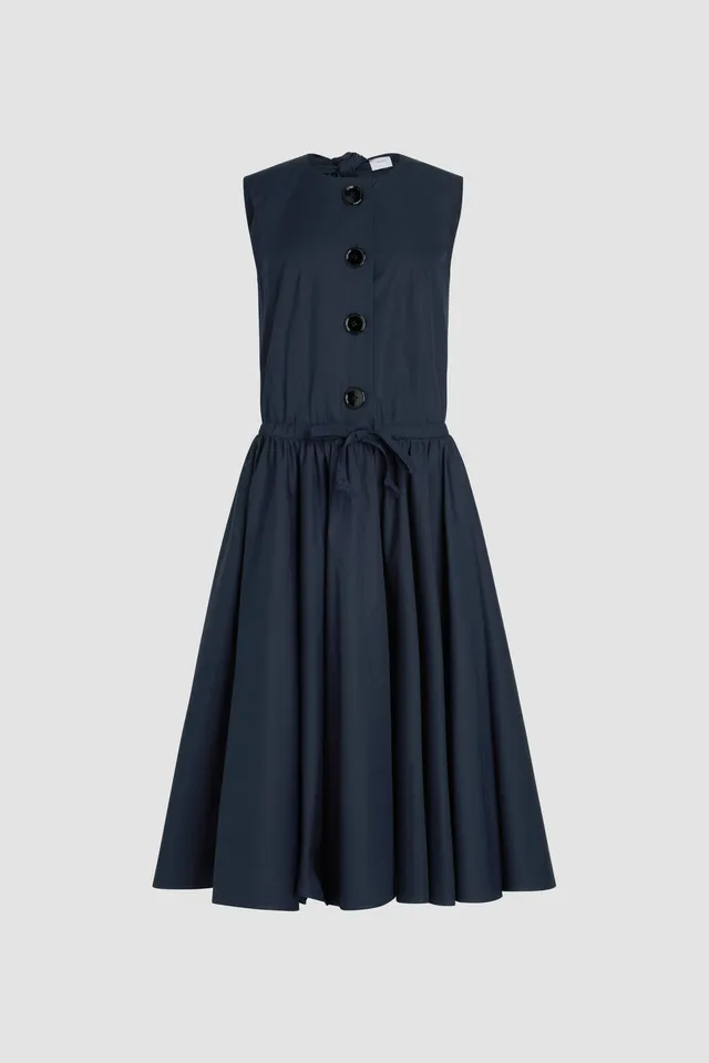 Patou DR1860017699N robe popeline marine 38 midi