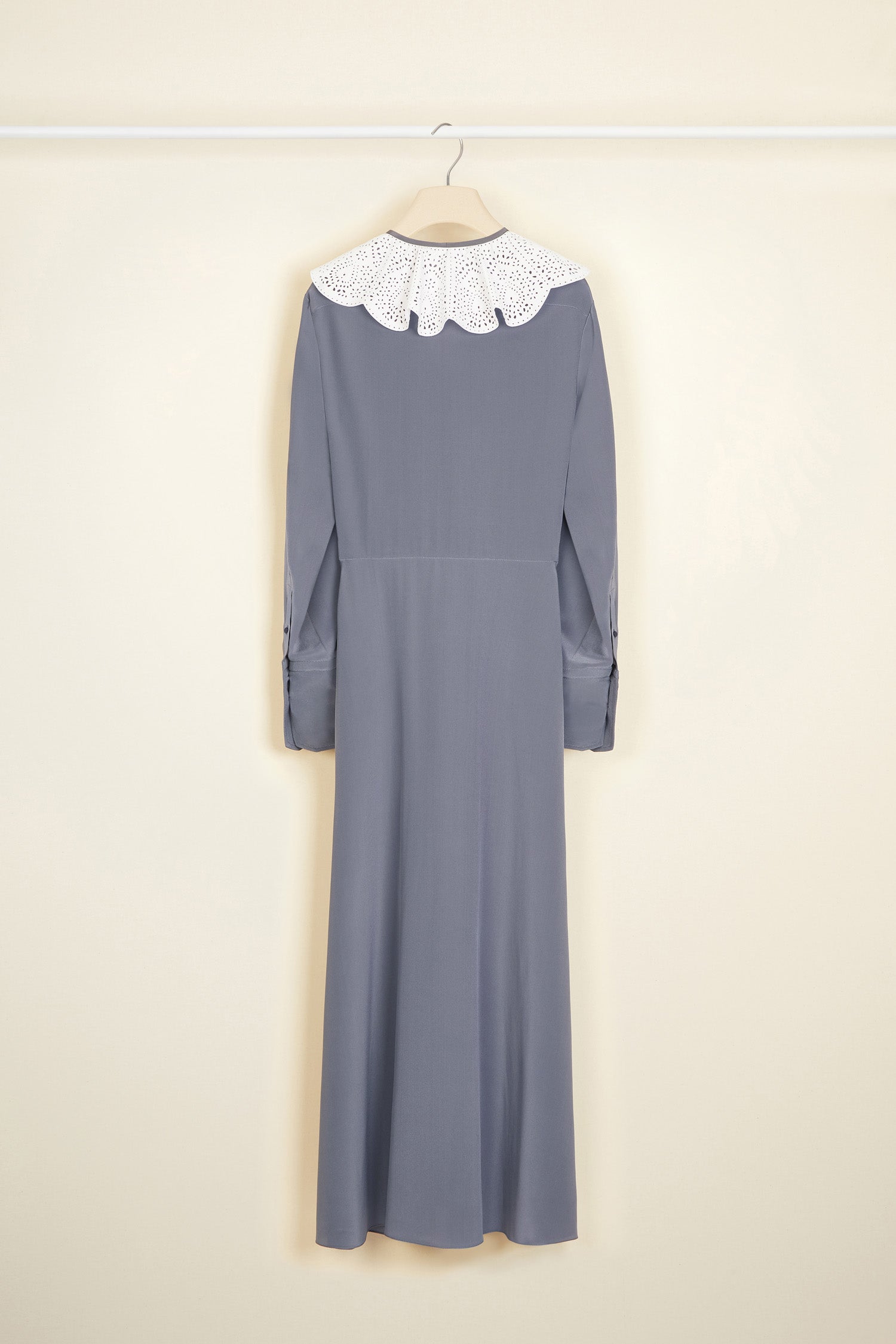 Patou P21DR0680013910A robe cocktail satin gris