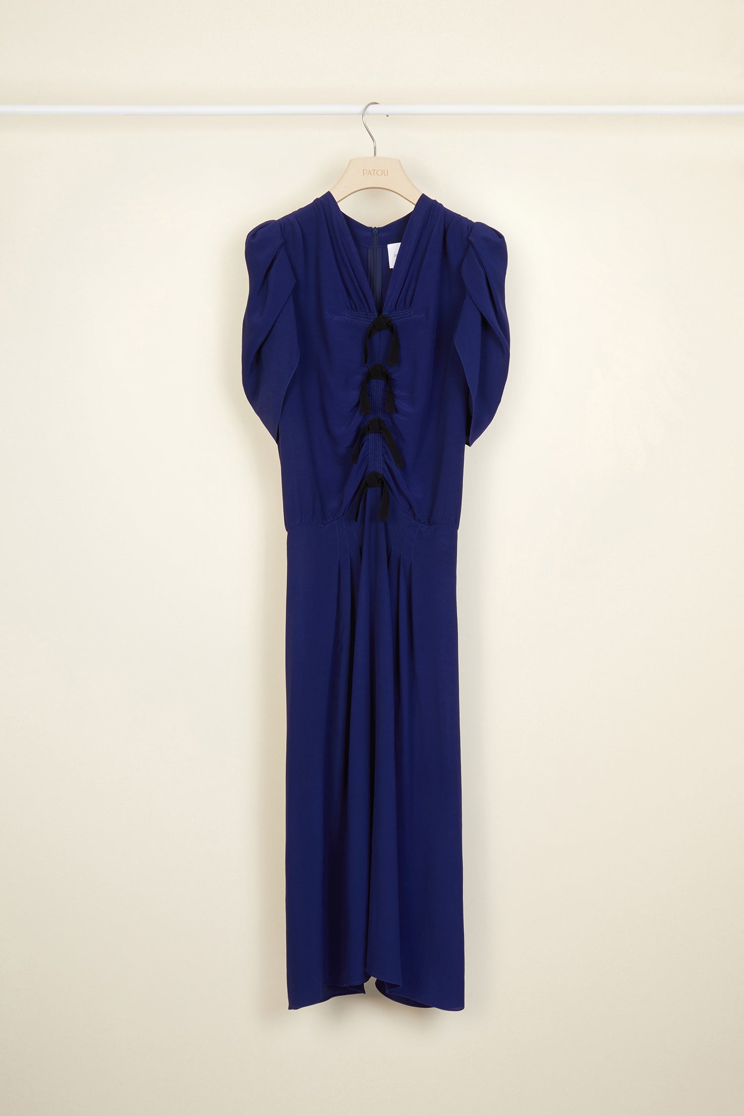 Patou P20DR0060035680B robe bleue Persian Blue viscose