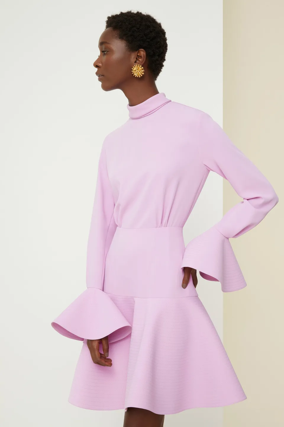 Patou DR064 mini robe cady recyclé lilas 3D