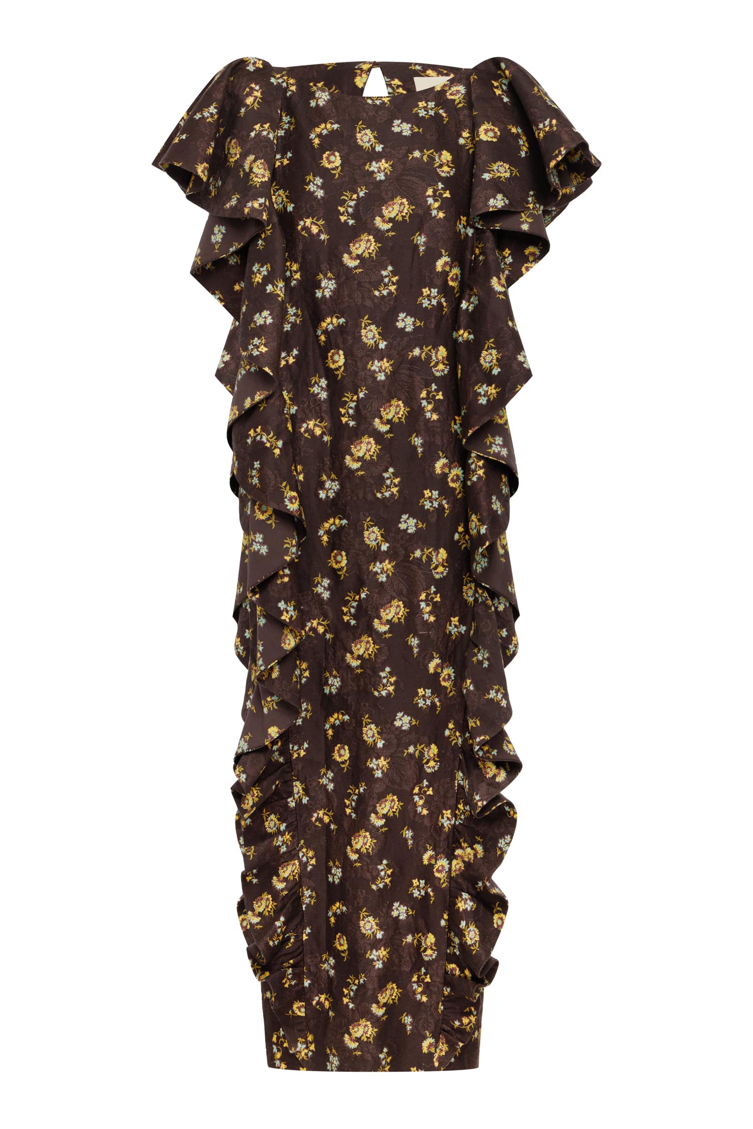 Alemaïs Lilah Midi Dress Exclusive robe midi lin volants