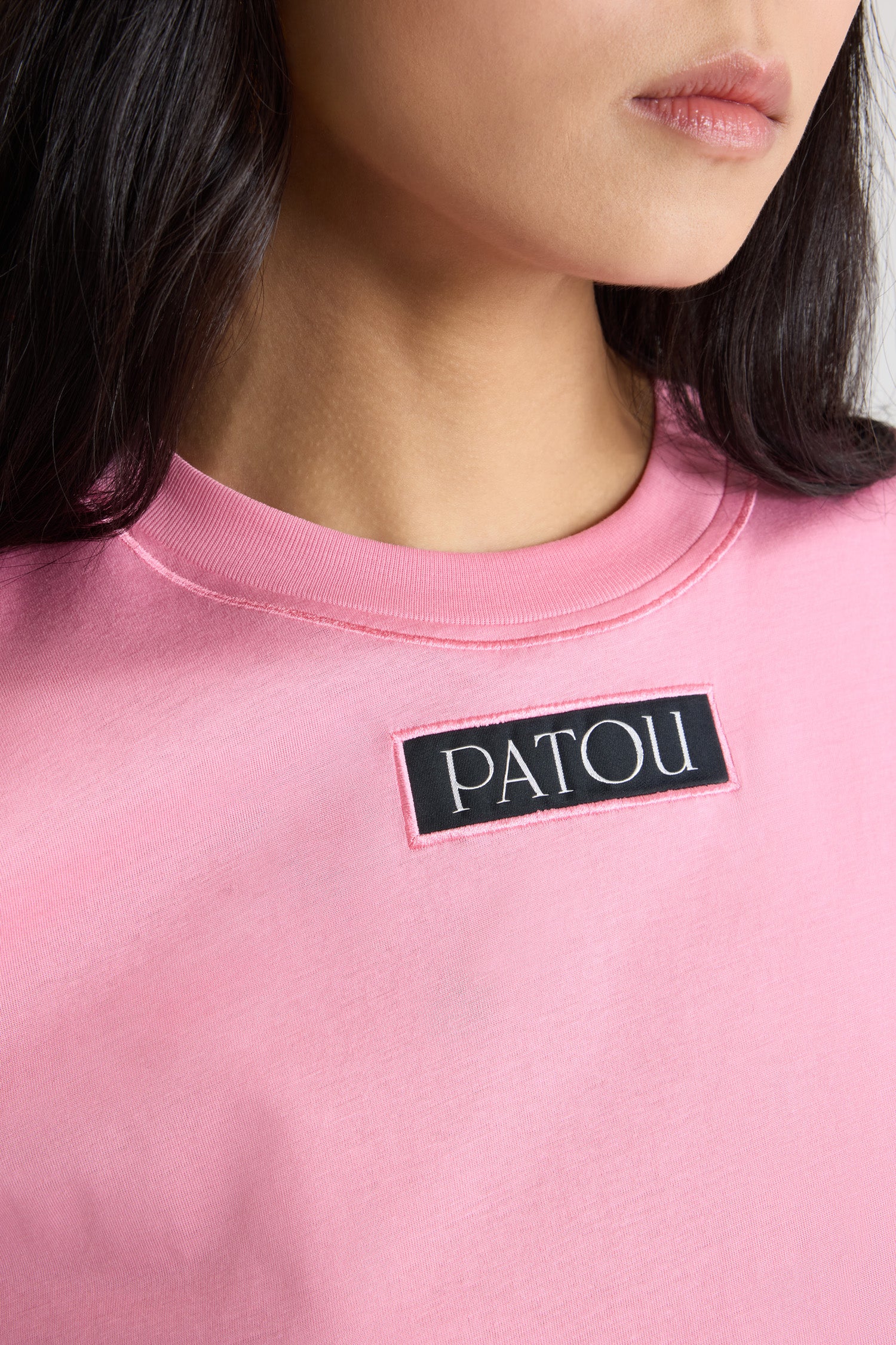 Patou JE187 t-shirt coton bio rose Pink Pearl