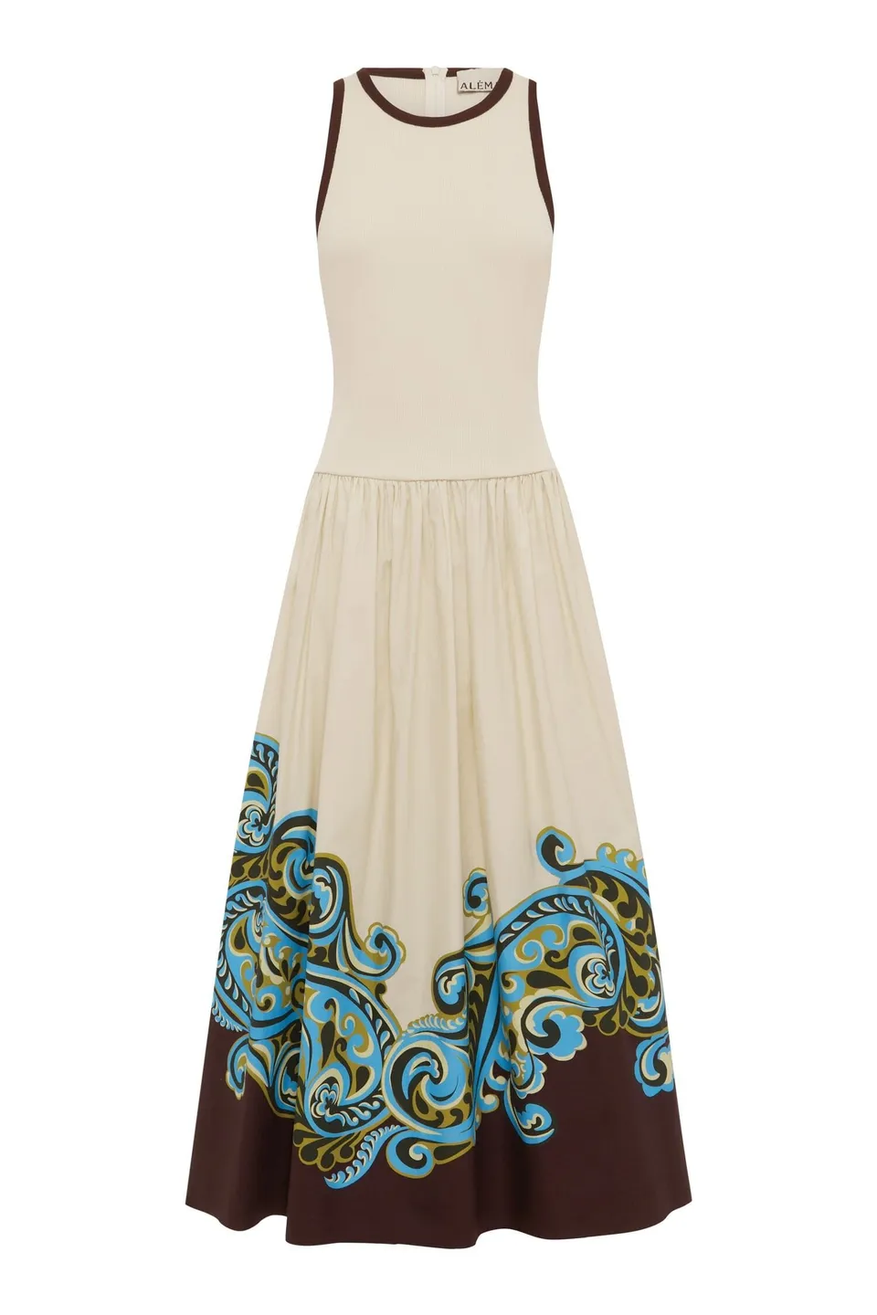 Alemais Natalia robe midi dos nageur coton bio AU8
