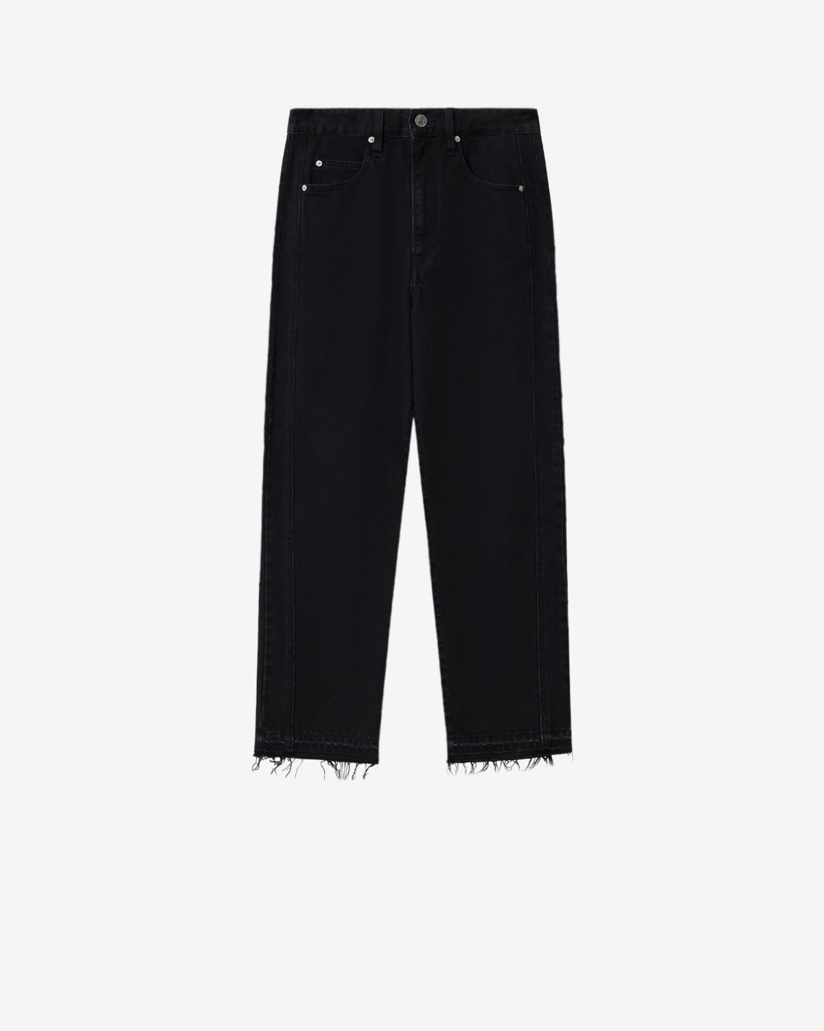 Isabel Marant Jorian PA0784HB jean barrel noir délavé