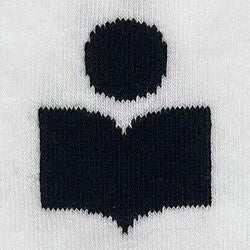 Isabel Marant Siloki chaussettes blanc logo IM