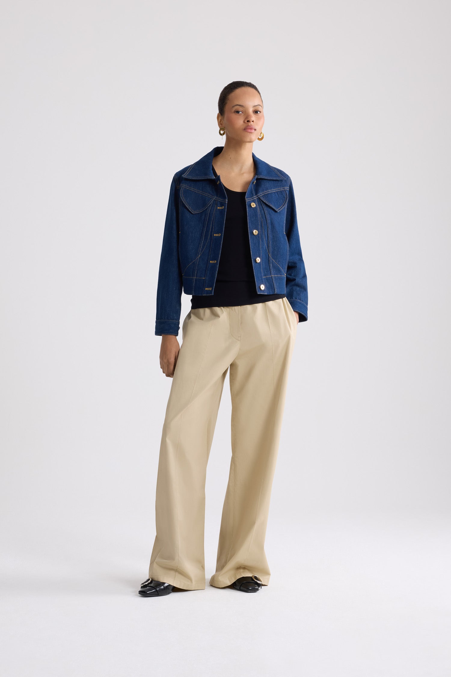 Patou Denim OU001 veste jean Bleu Rodeo coton bio