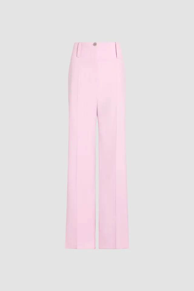 Patou TR049 pantalon large rose laine éco-responsable