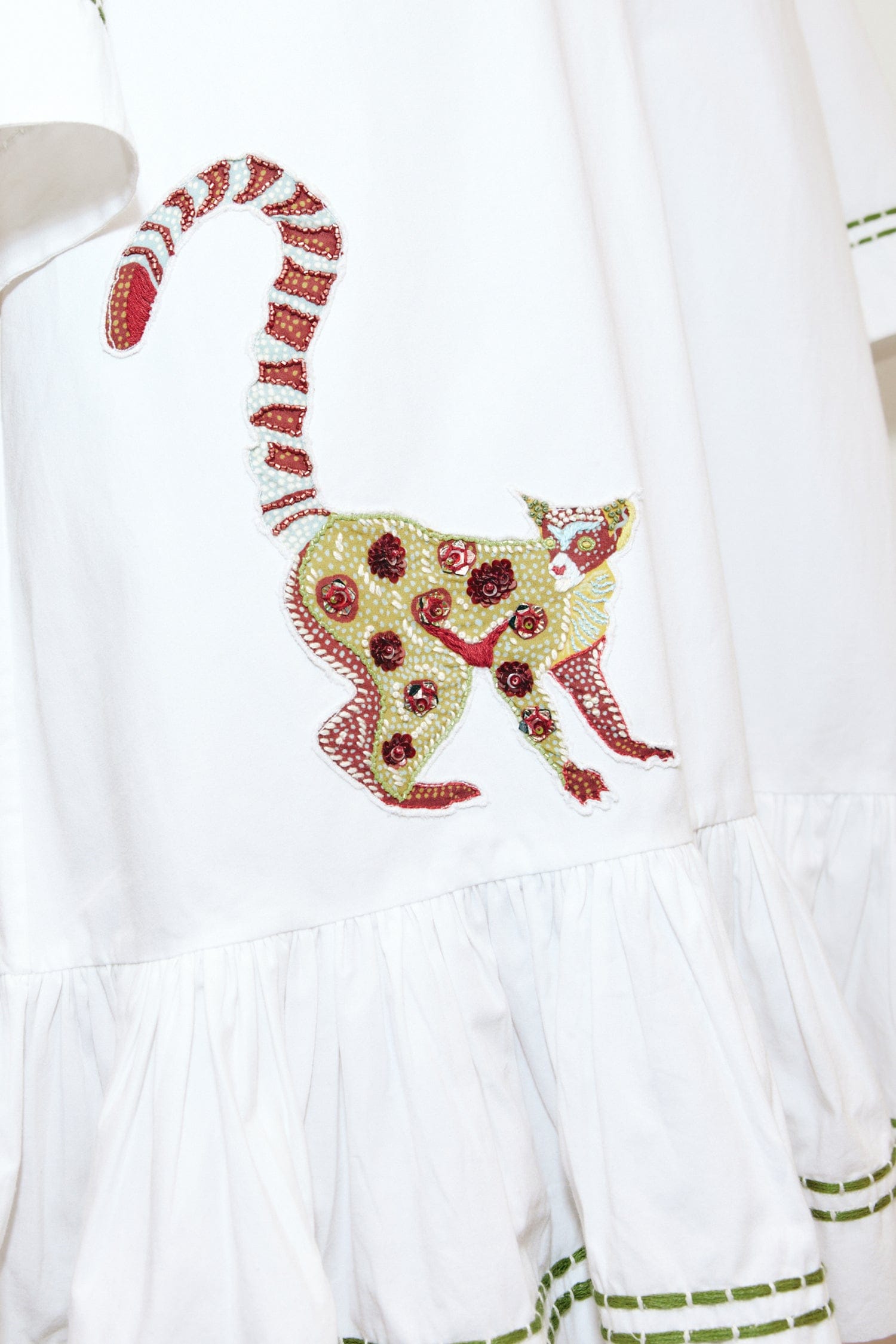 Alemäis Camelia robe mini brodée coton bio
