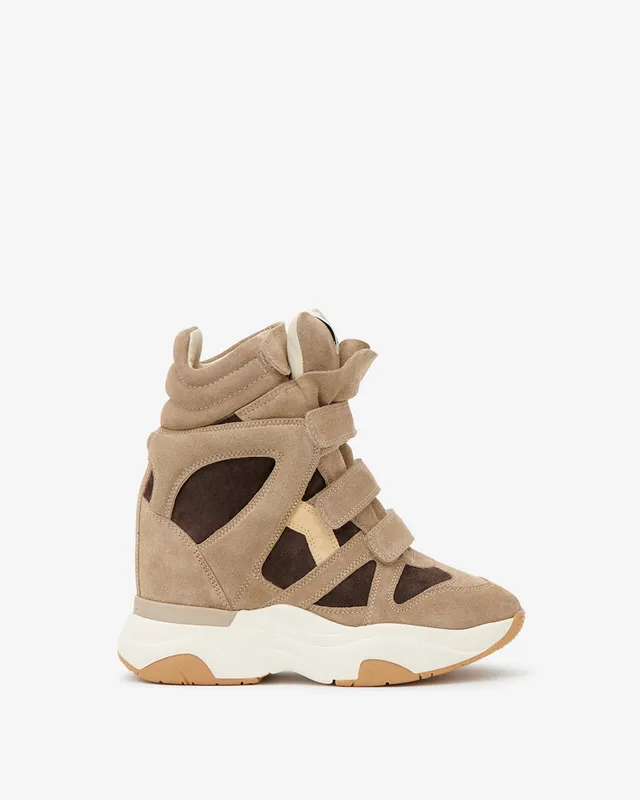 Isabel Marant Balskee baskets compensées sable brun chocolat