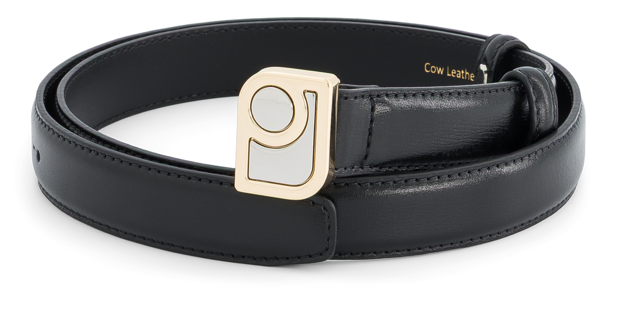 Paul & Joe Sacs ceinture cuir agneau boucle logo ROSEE