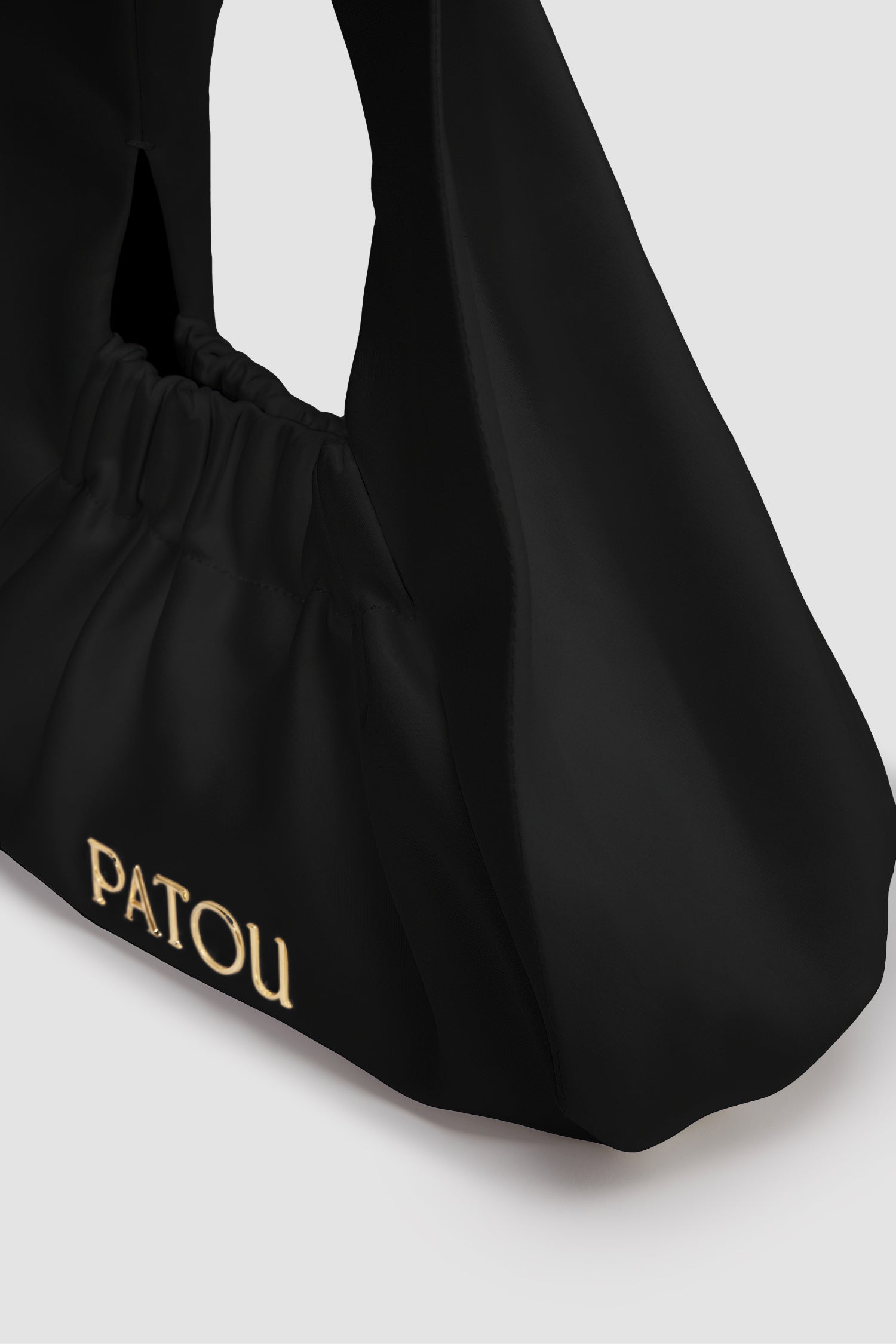 Patou Le Biscuit sac noir satin coton