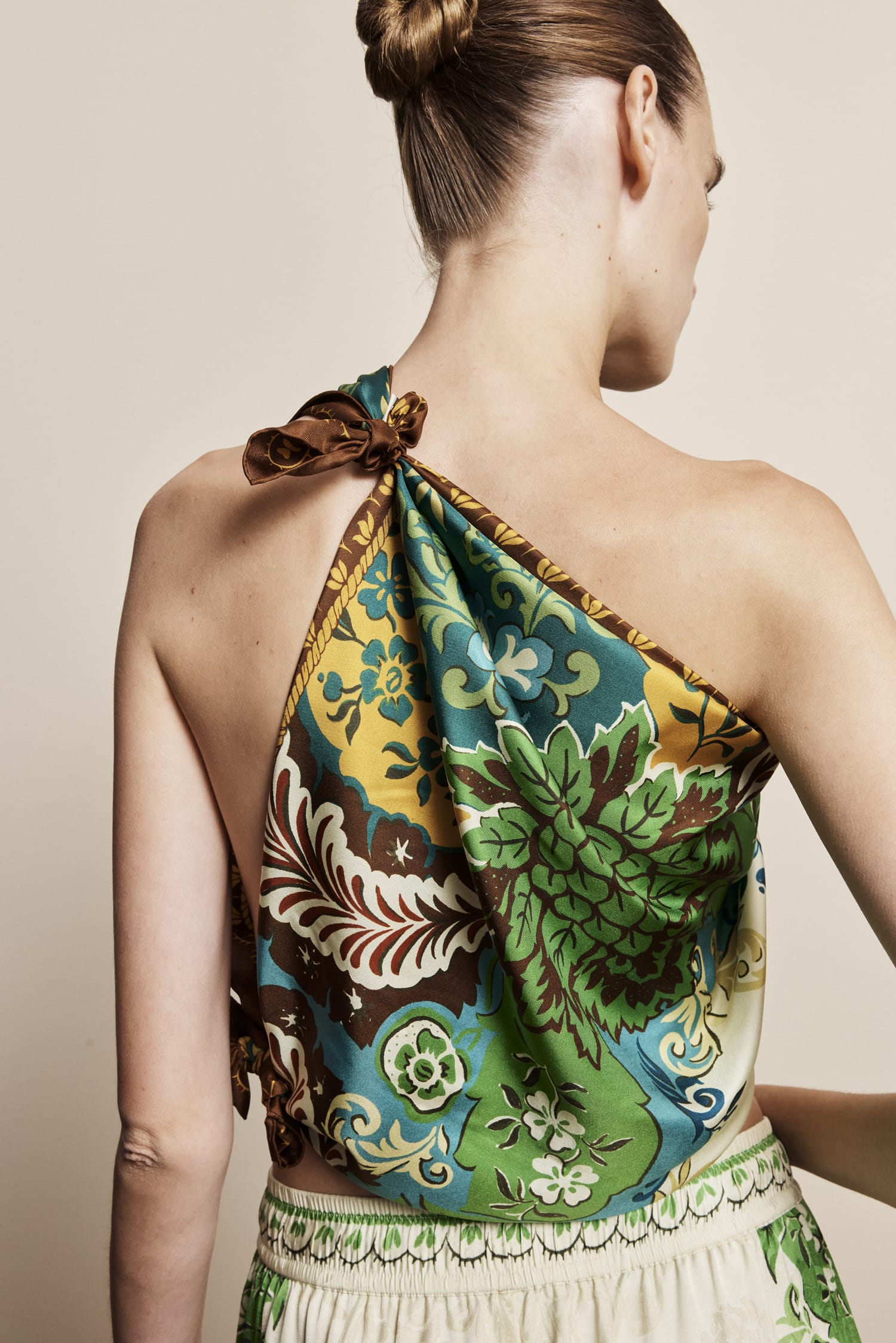 Alemaïs Florence foulard carré soie imprimé taille unique