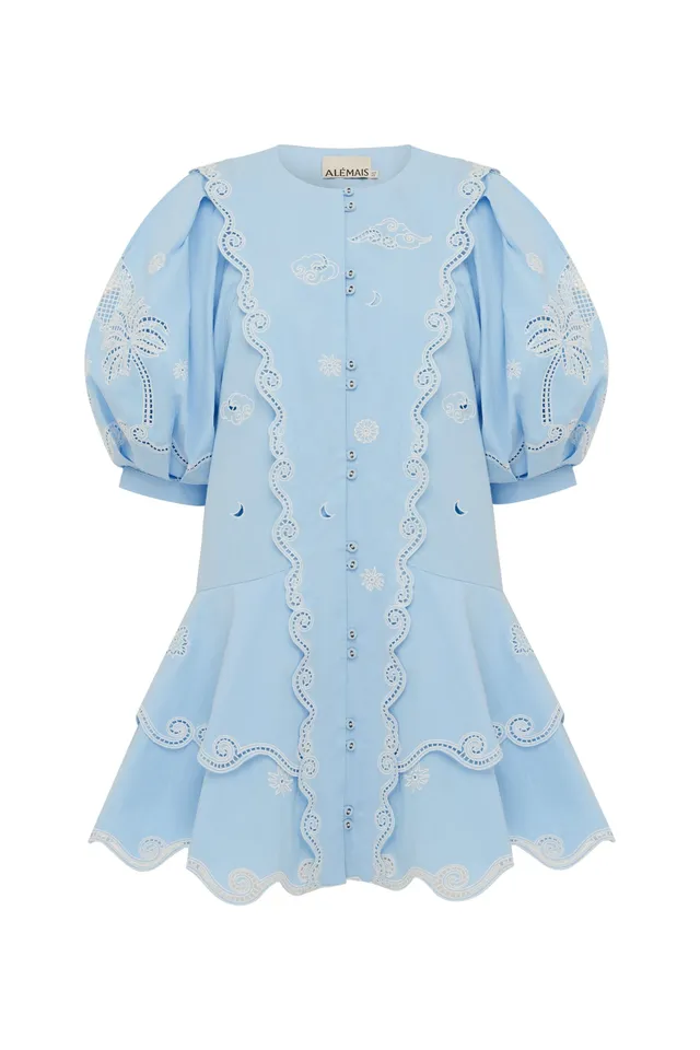 Alemäis Maizy robe mini coton bio à broderie