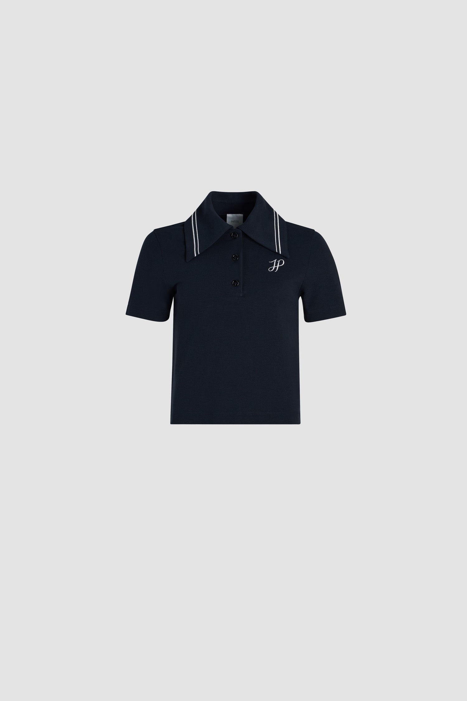 Patou JE1429975699N polo piqué Navy Black coton bio