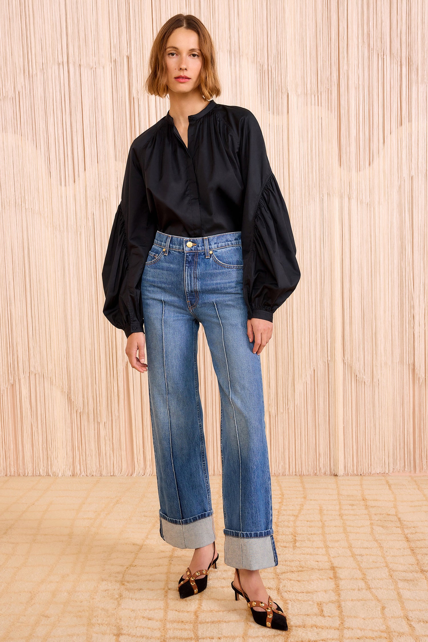 Ulla Johnson Genevieve Jean Danube taille haute coton