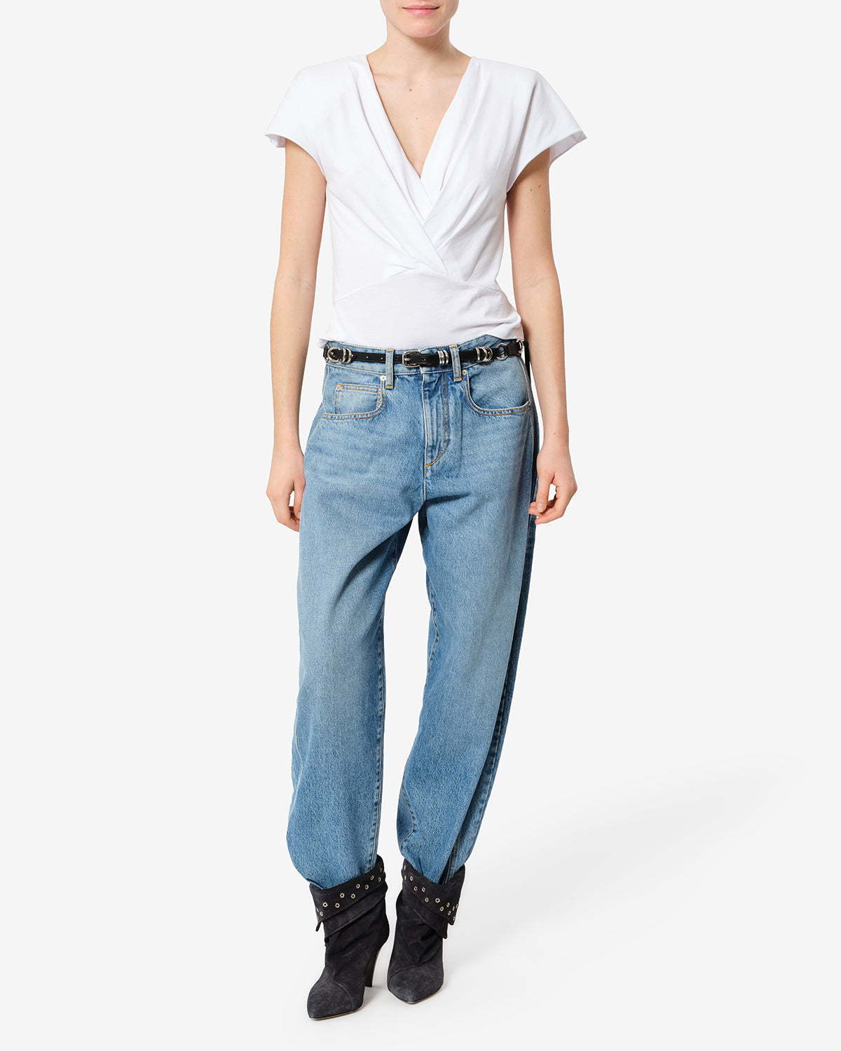 Isabel Marant Nadrine TS0341FA t-shirt blanc XS
