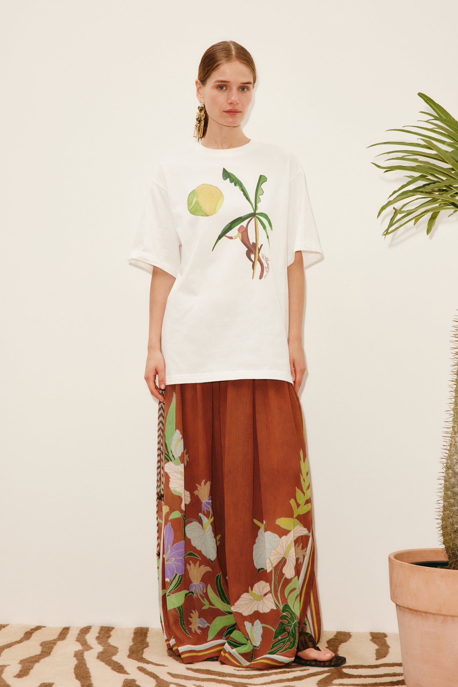 Alemaïs Mokshini Tee t-shirt coton bio imprimé
