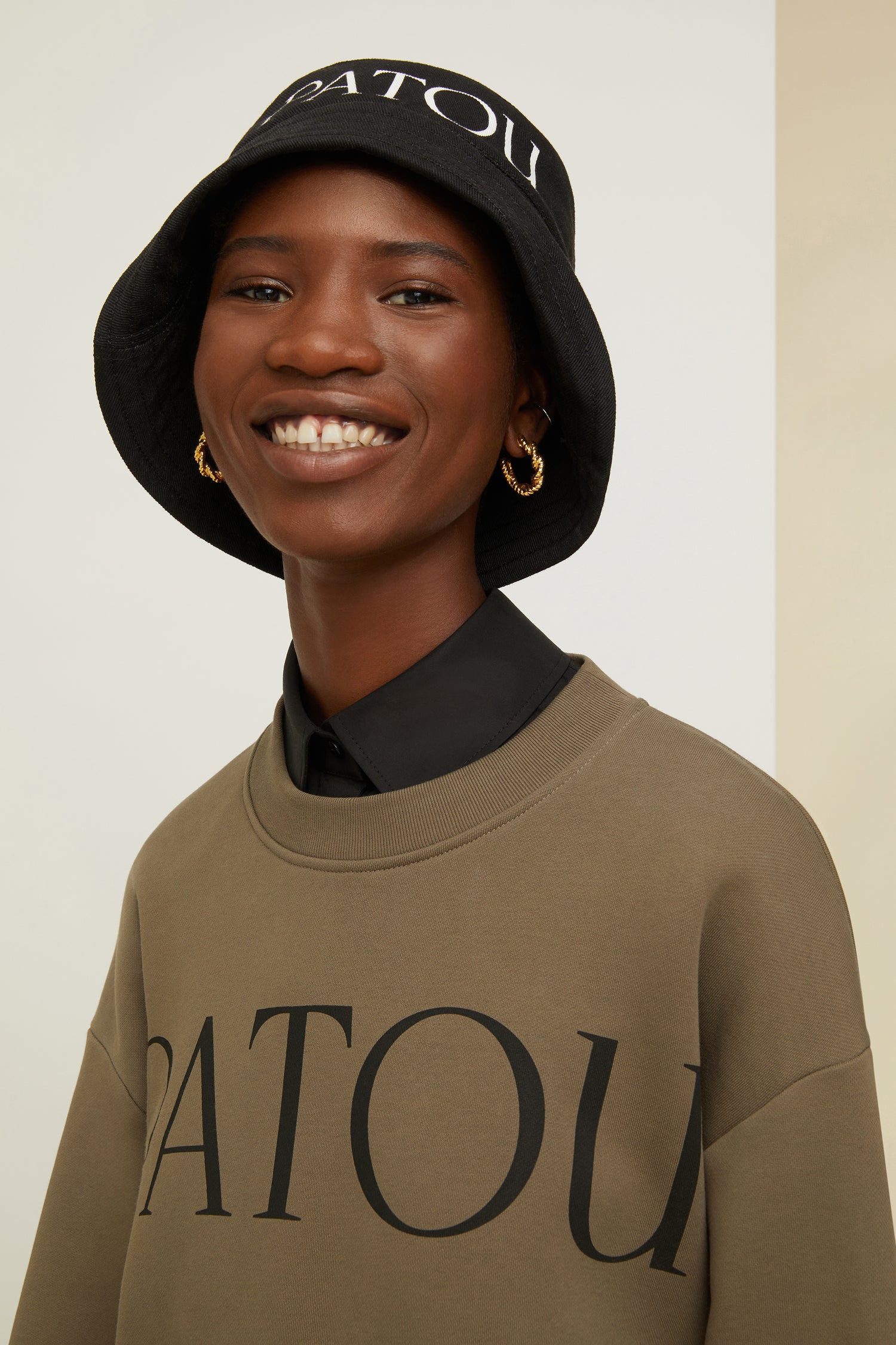 Patou JE036 sweat cropped coton bio bronze XS-XL