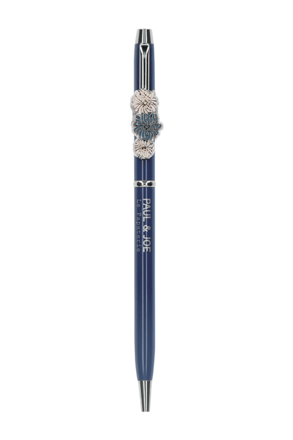 Paul & Joe stylo bille bleu marine fleurs TU