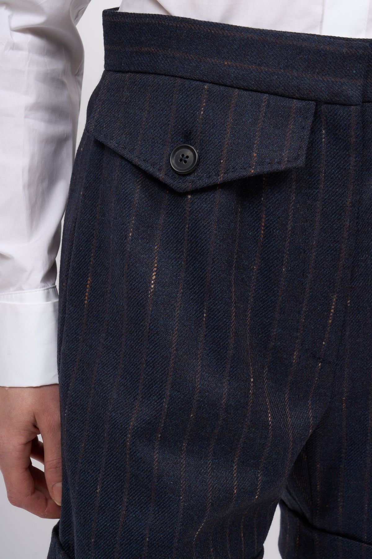 Paul & Joe Anya short rayé twill laine