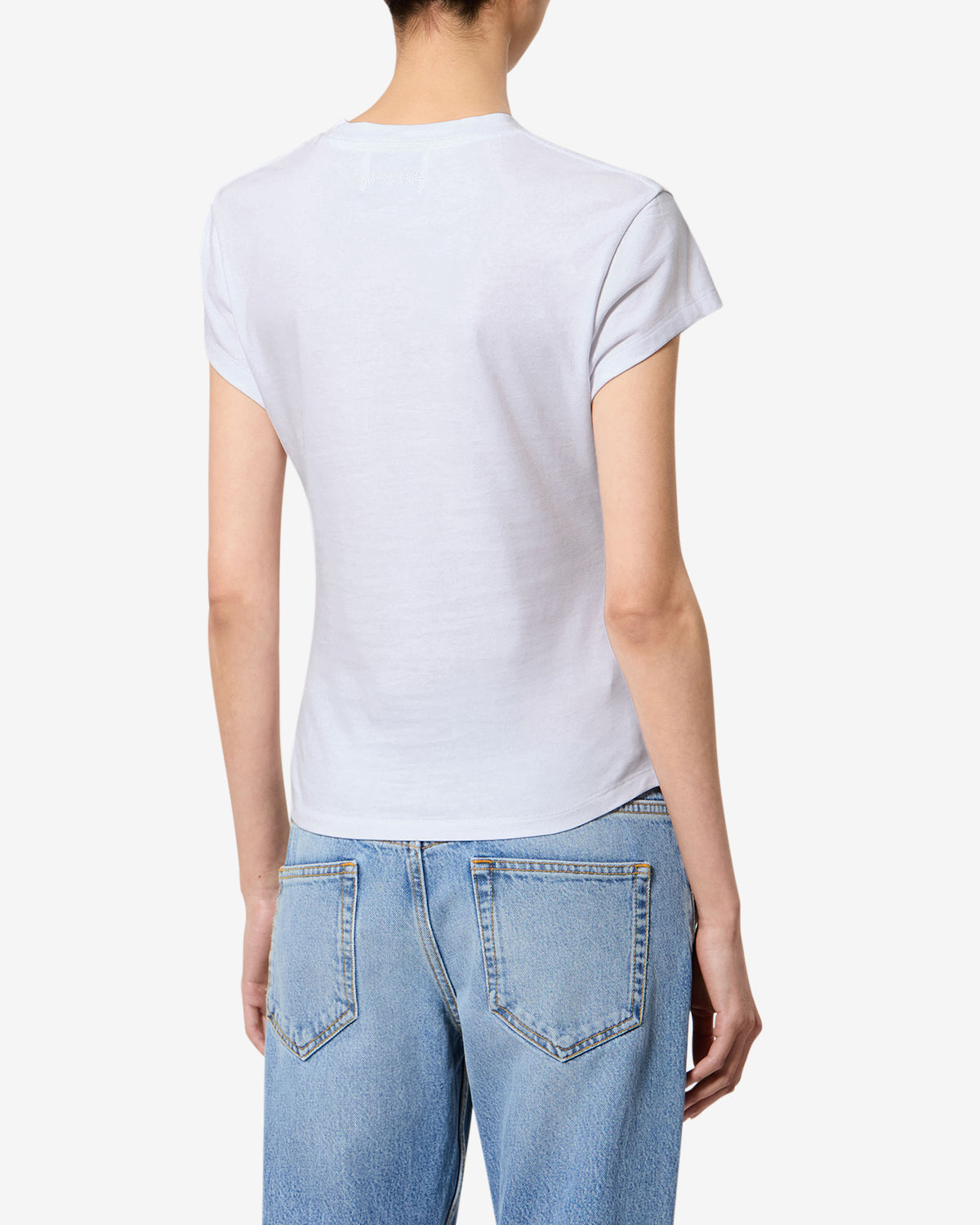 Isabel Marant Maelie TS0275FA-A1N41I T-shirt blanc froncé