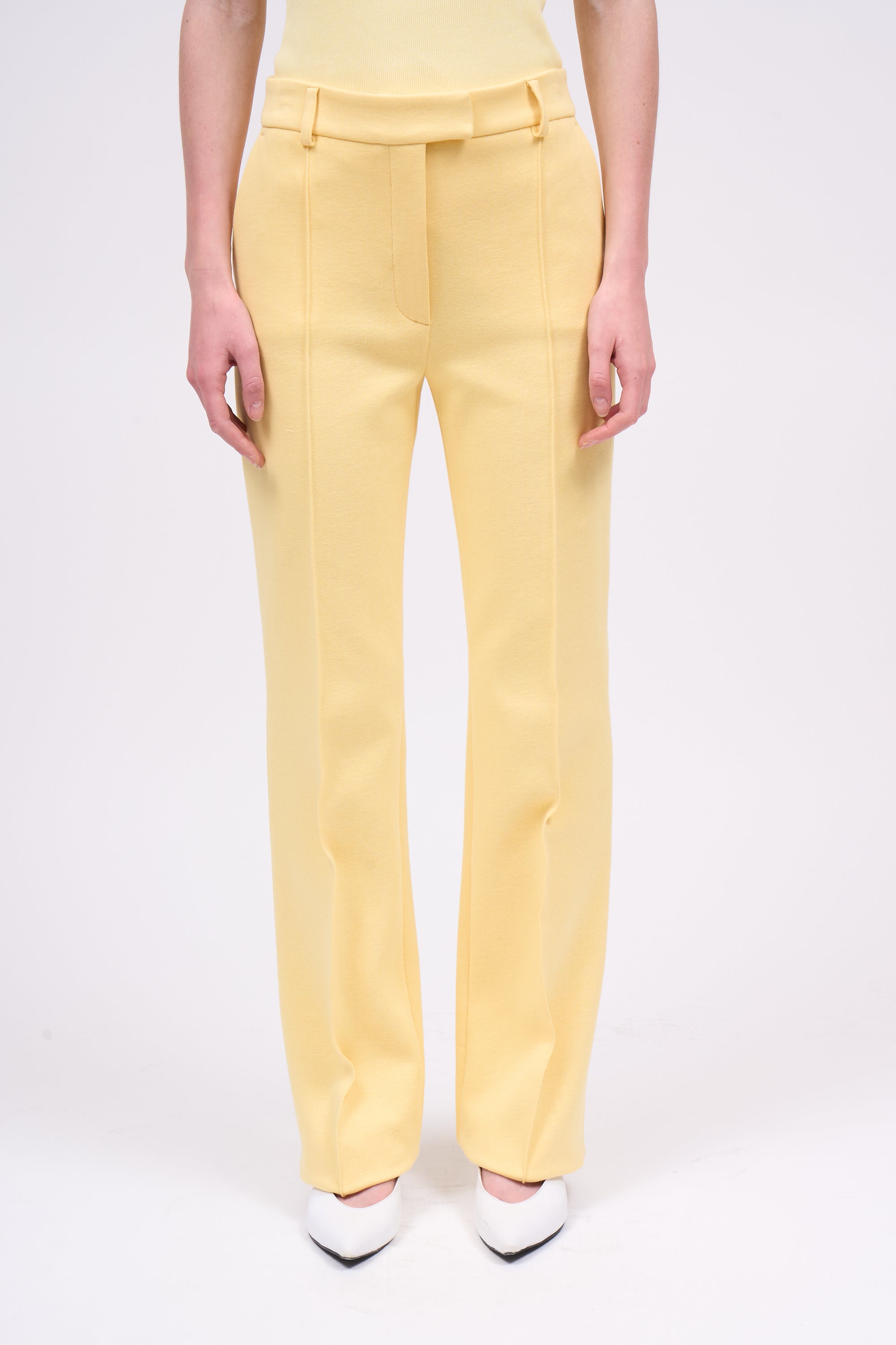 PAUL & JOE Beluga pantalon interlock près du corps jaune