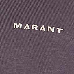 Isabel Marant Zafferh TS0047HA T-shirt bleu nuit coton