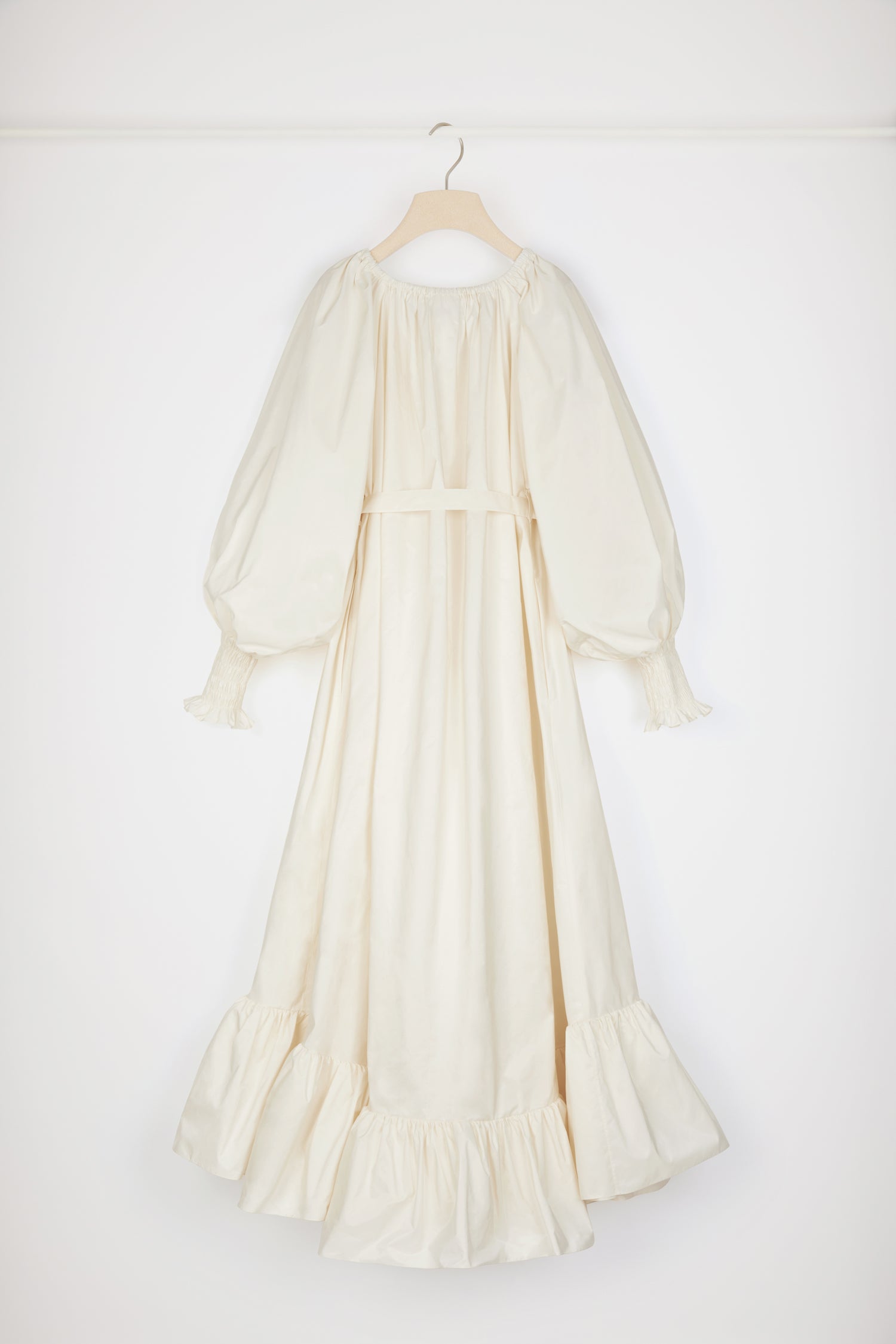 Patou P23DR1150011007W robe maxi faille recyclée ivoire