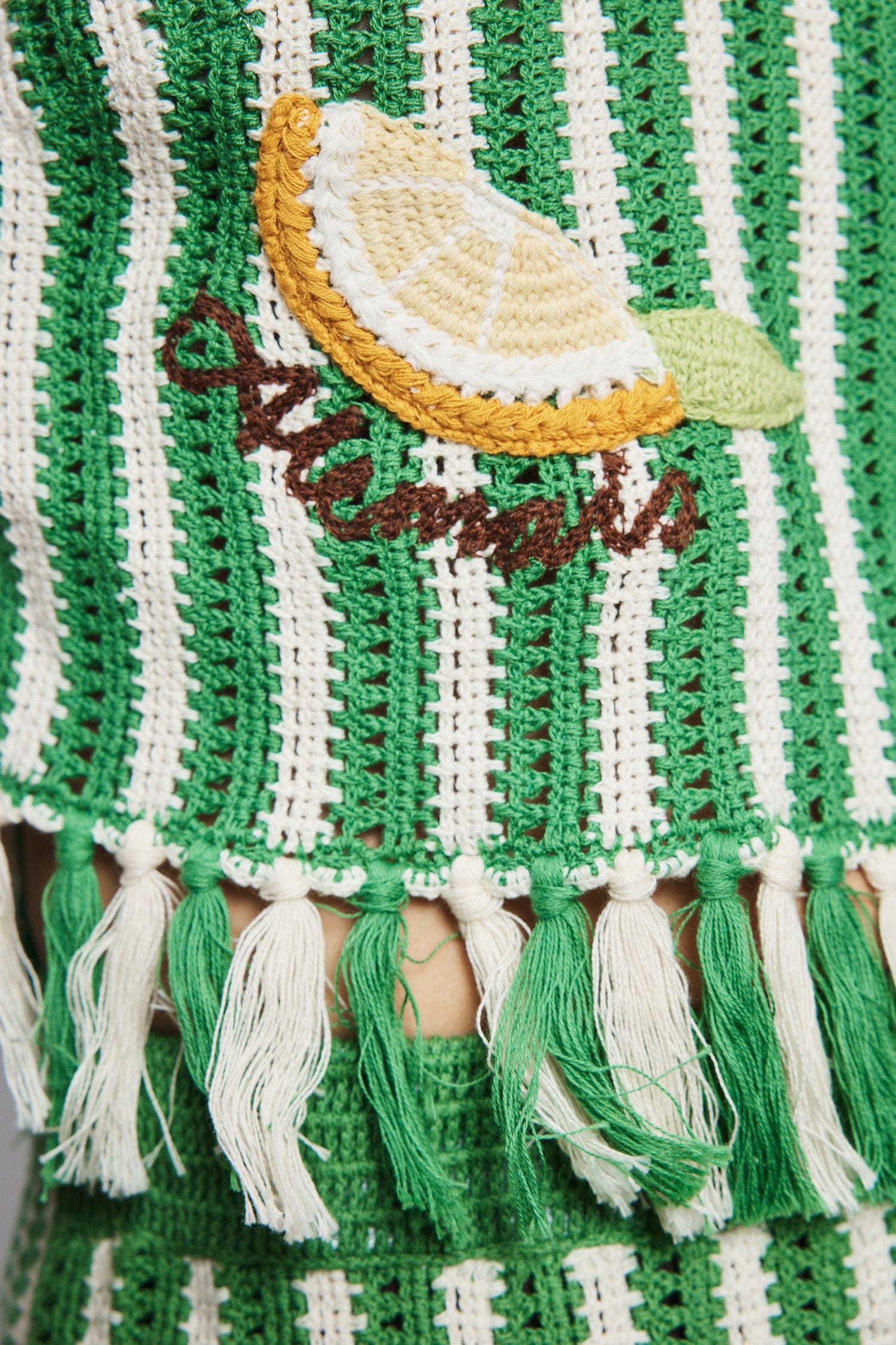 Alemäis Sundae Green Top crochet vert 100% coton