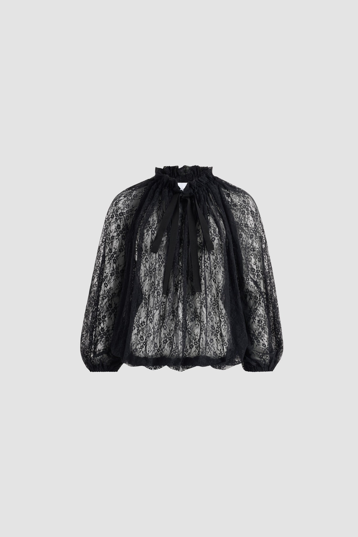 Patou Iconic JE174 top dentelle jersey noir