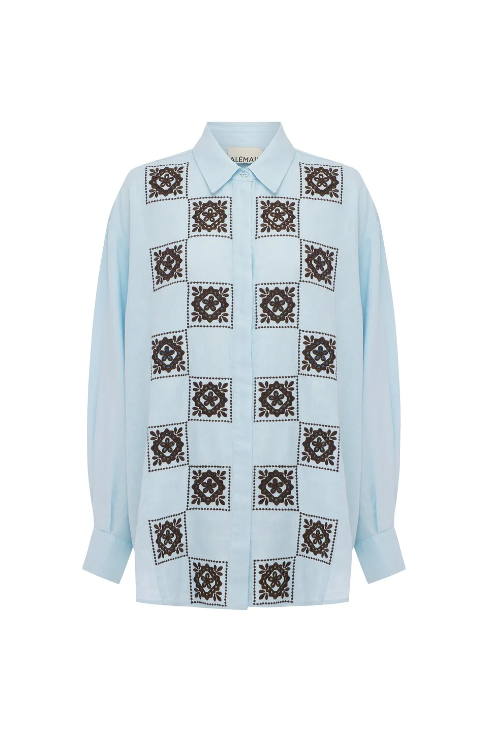 Alemäis Grace chemise lin ample brodée taille 10