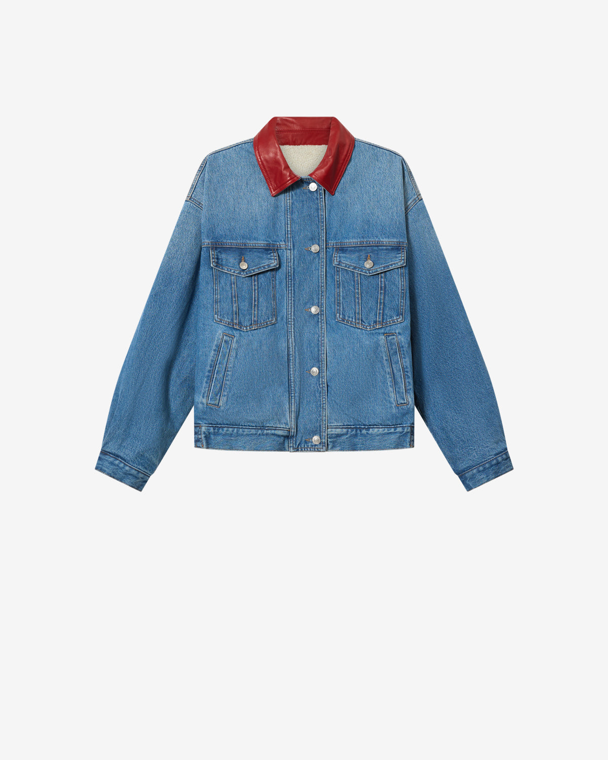 Isabel Marant Johan veste denim réversible bleu coton