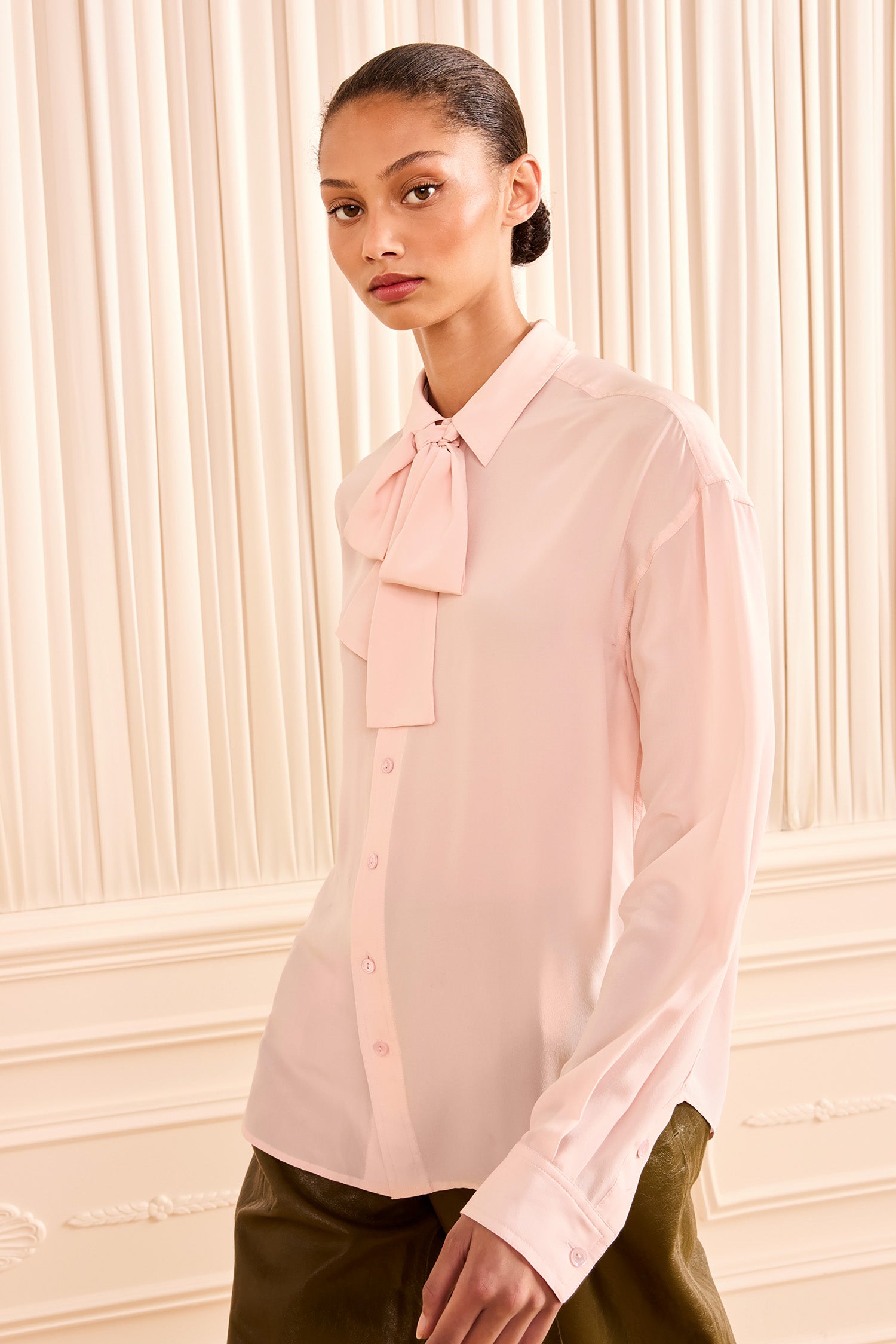 Ulla Johnson Lise Blouse soie Powder