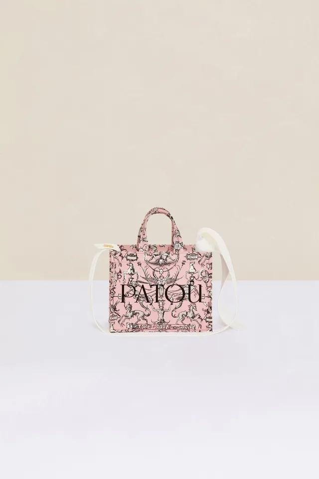 Patou AC025 P22AC02500765043 tote coton rose imprimé