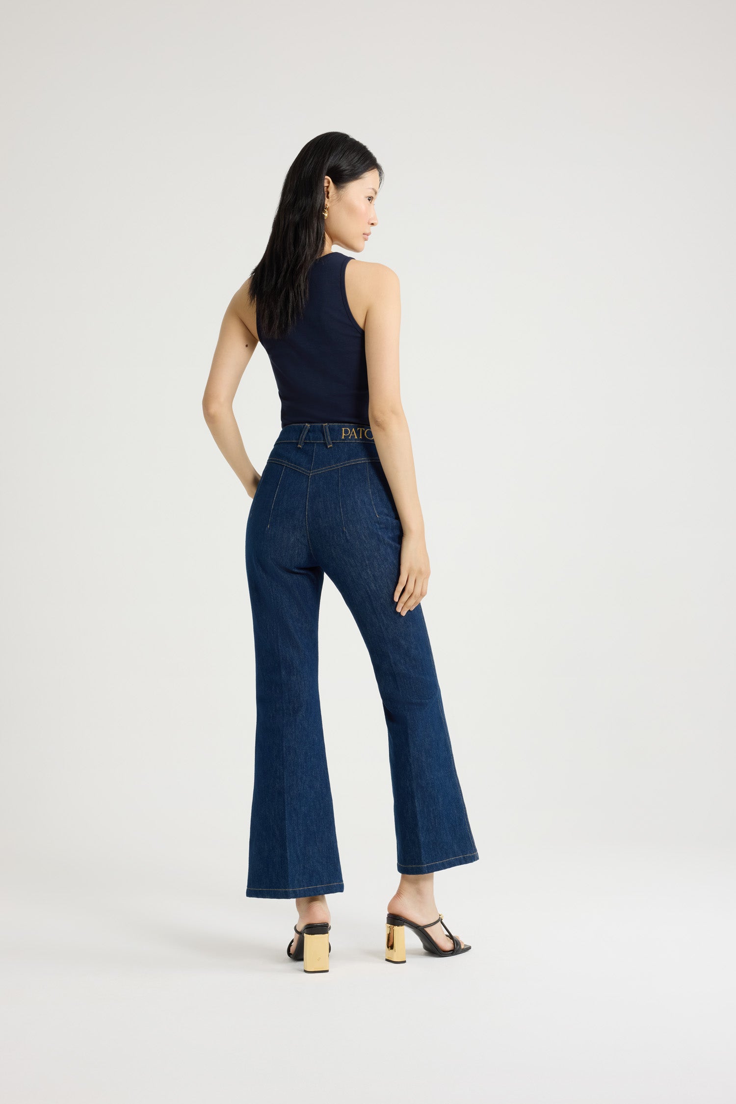 Patou JE015 débardeur coton bio bleu Navy Black